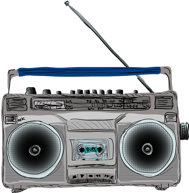 Boom - Music (400x387), Png Download