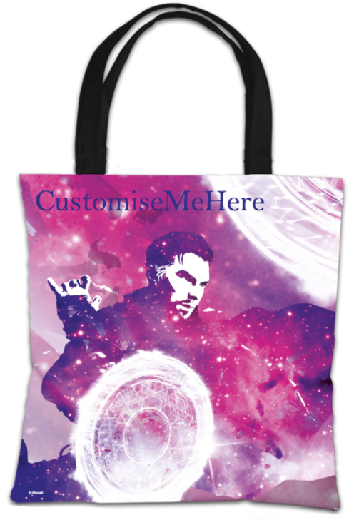Marvel Doctor Strange Galaxy Tote Bag Disney, Marvel - Marvel Avengers Assemble Group Scene Tote Bag (846x846), Png Download
