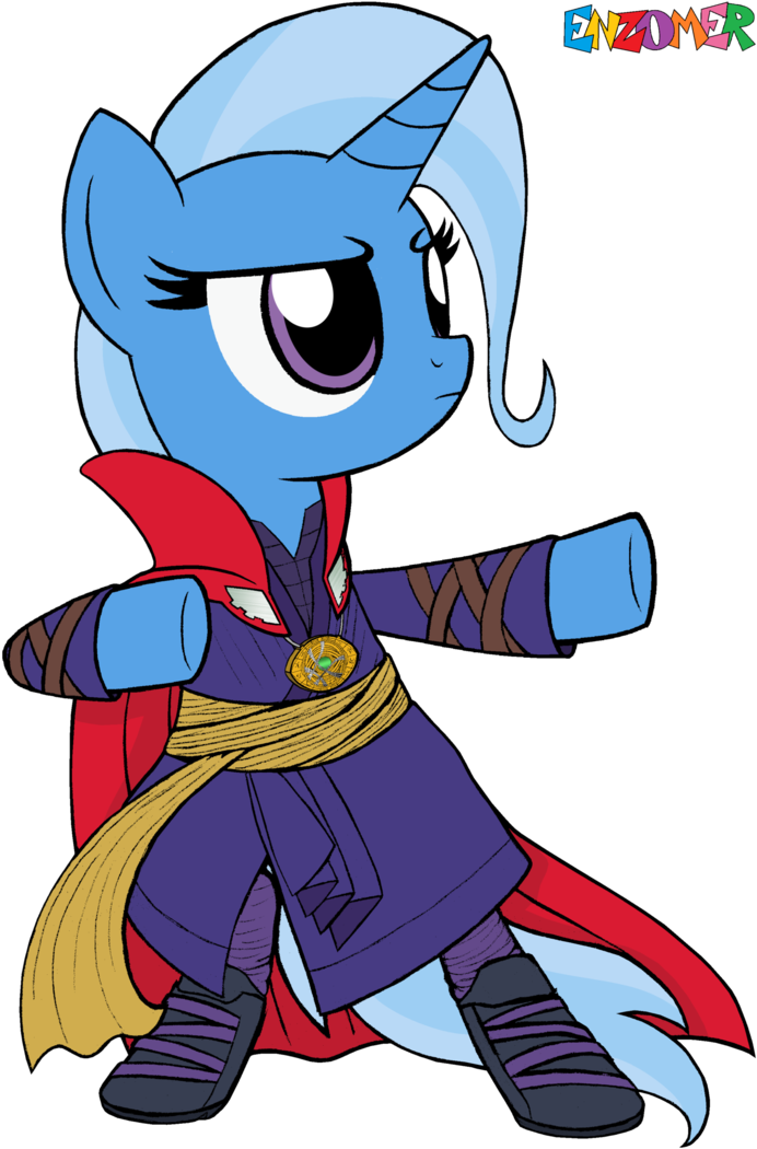 Doctor Strange Clipart Transparent - Doctor Strange En Pony (744x1073), Png Download