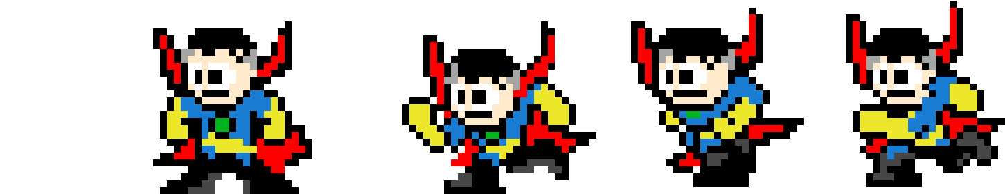 Dr Strange - Doctor Strange Pixel Art (1710x390), Png Download