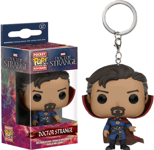 Doctor Strange Funko Pocket Pop Vinyl Keychain - Doctor Strange Funko Pop Keychain (600x600), Png Download