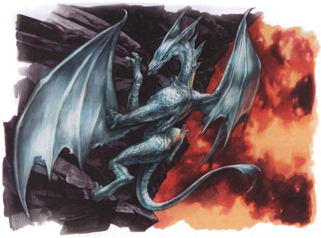 Mercury Dragon - Dungeons And Dragons Mercury Dragon (1073x805), Png Download