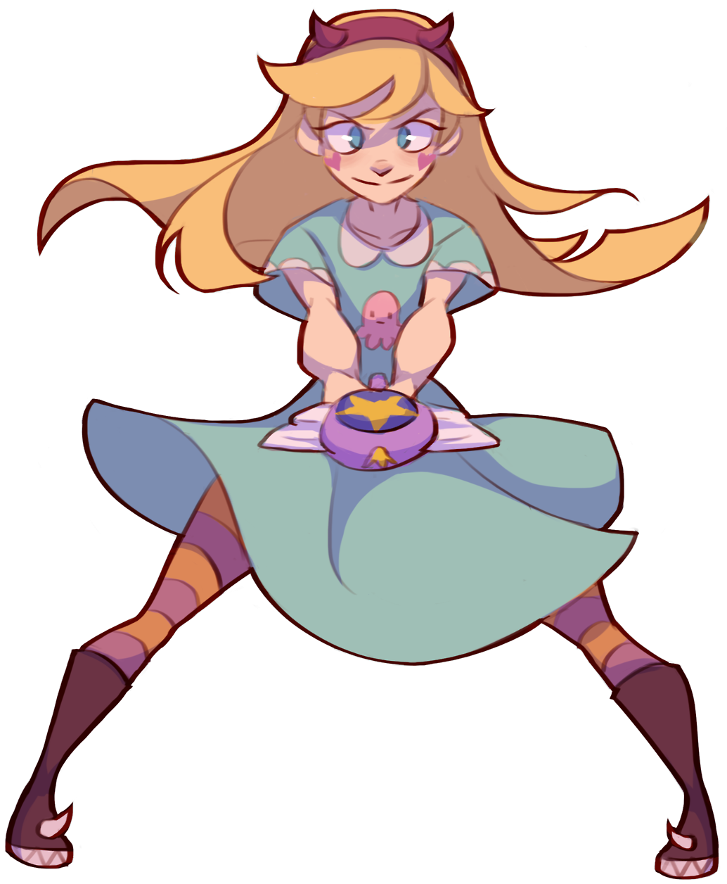 “oh Great, I've Gotten Myself Into Another Children's - Star Butterfly Fanart Transparent (1280x1800), Png Download