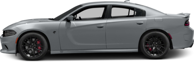 Srt Hellcat 2018 Dodge Charger Sedan Srt Hellcat - 2018 Dodge Charger Side View (640x206), Png Download