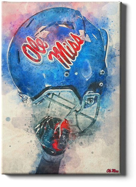 Ole Miss Helmet “ole Miss Pride” Canvas Print - Ole Miss Rebels (800x800), Png Download