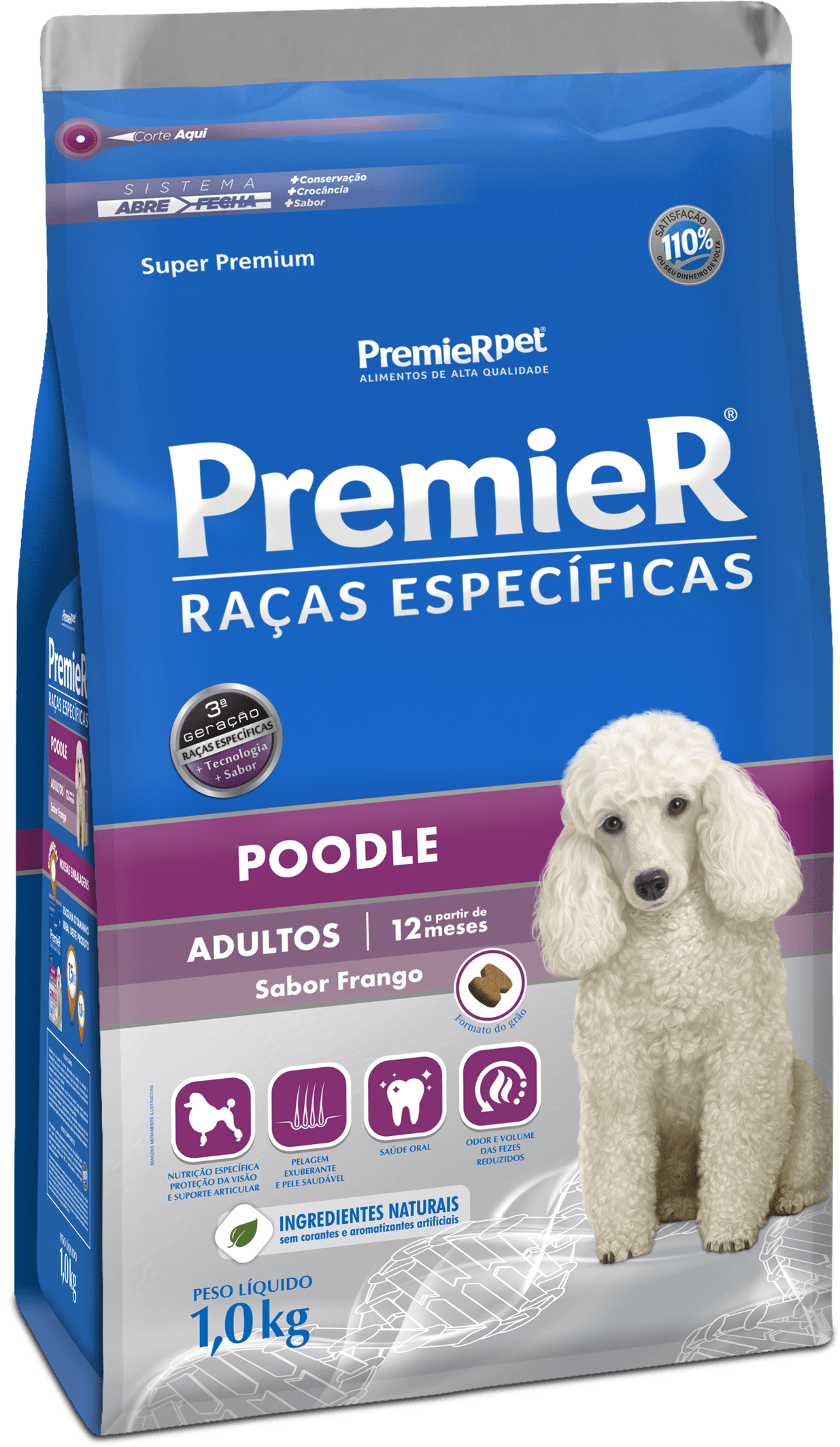 Premier Raças Específicas Poodle Cães Adultos Poodle - Premier Seleção Natural Raças Pequenas (1235x2126), Png Download