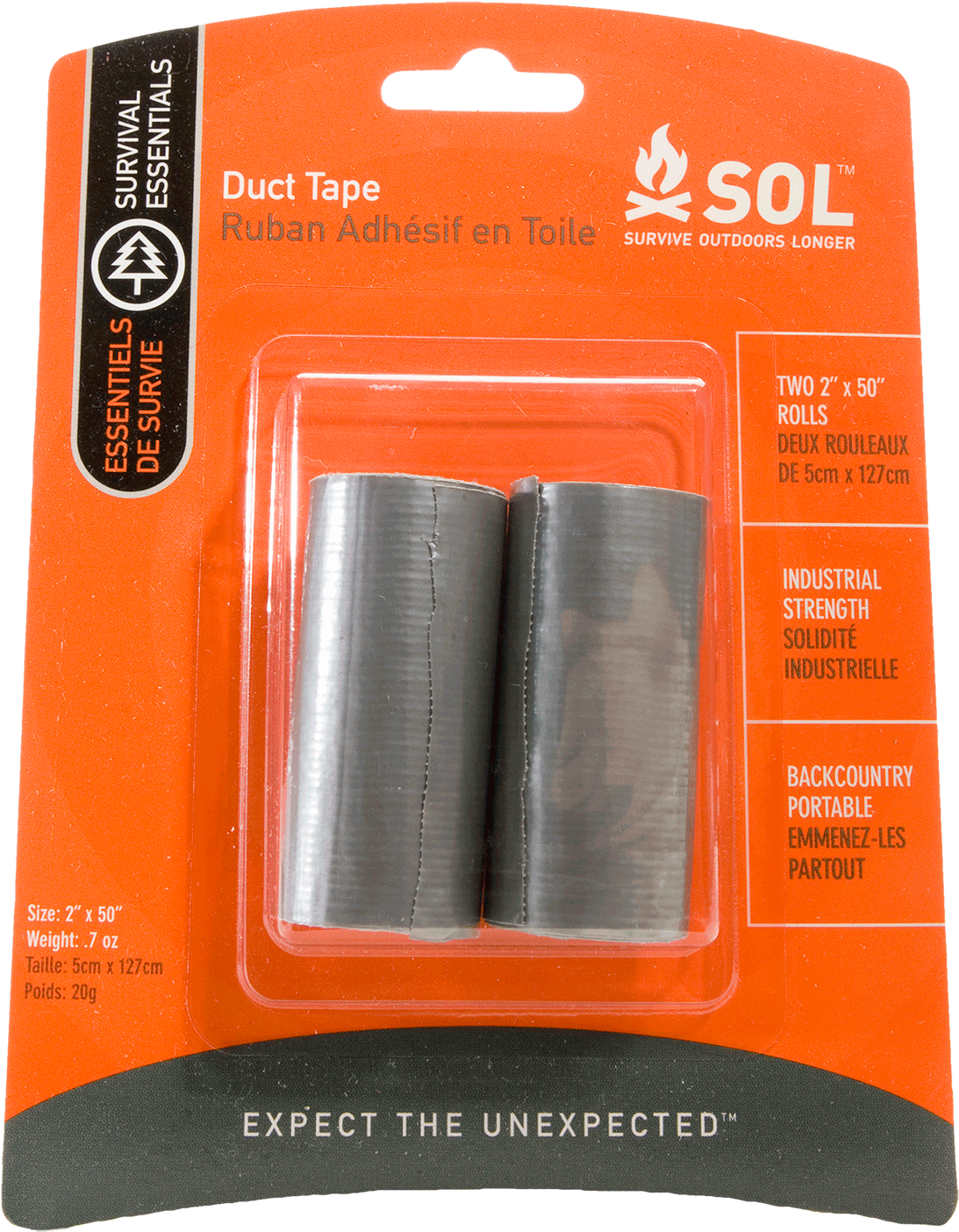 Survive Outdoors Longer Duct Tape Survive Outdoors - Survive Outdoors Longer Duct Tape, 2 X 50 Rolls (2000x2000), Png Download