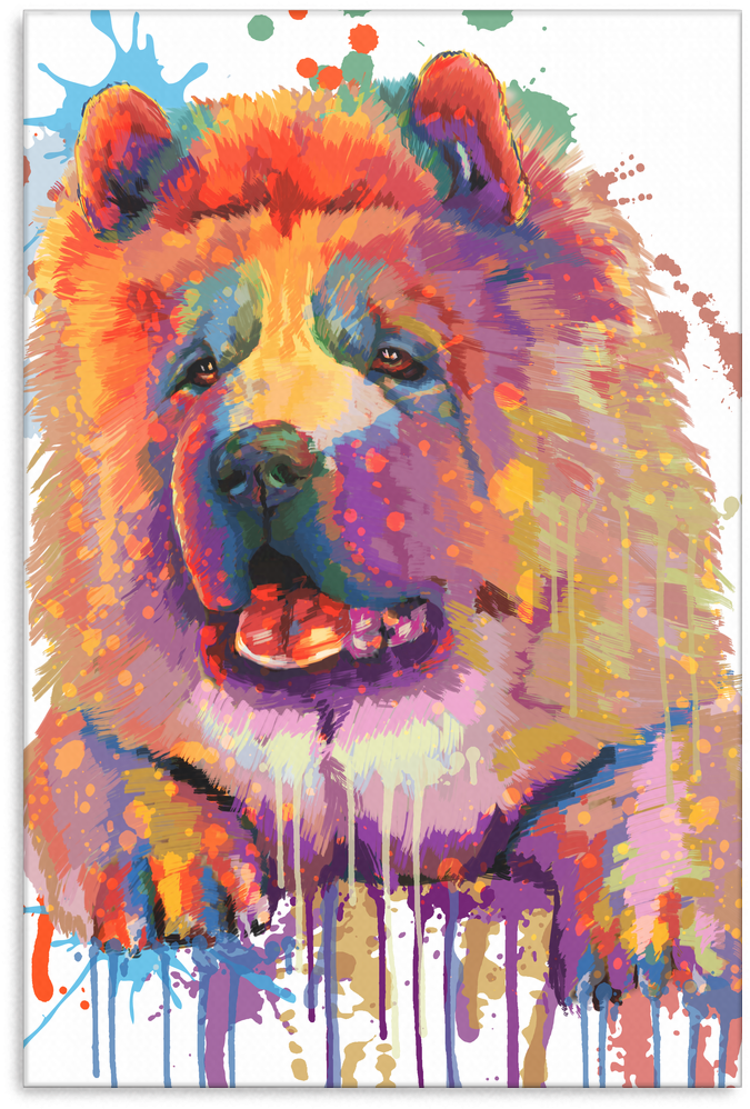 Chow Chow Canvas Wrap 1603-4 - Product (1024x1024), Png Download