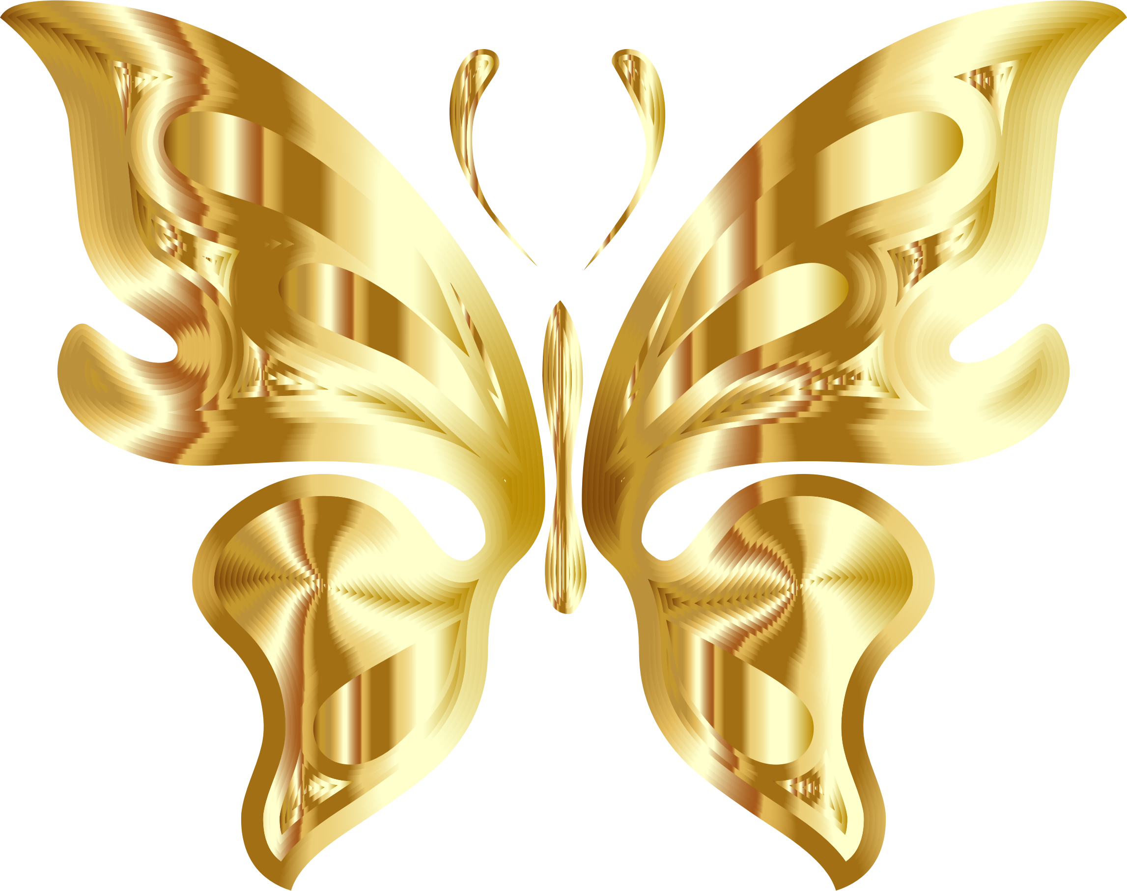 67, Images Sorted, Butterfly On Flower - Transparent Background Gold Butterfly Png (2294x1814), Png Download
