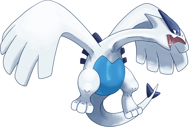 249-lugia - Lugia Pokemon (800x537), Png Download