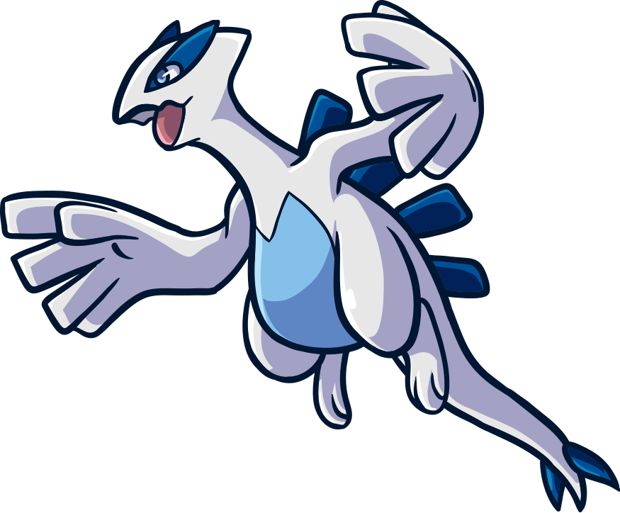 Lugia Transparent Chibi Free Library - Lugia Chibi Png (875x724), Png Download