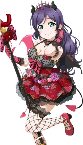 New Sr Nozomi Tojo Little Devil Transformed Dress Halloween - Love Live Little Devil (600x600), Png Download