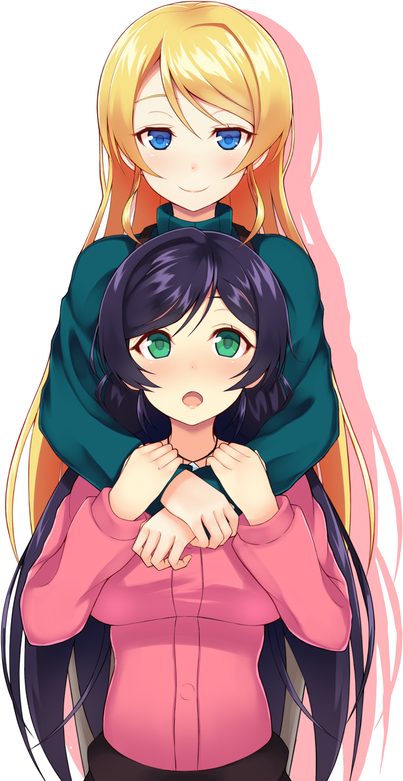 43797301 - Love Live Eli X Nozomi (900x1593), Png Download