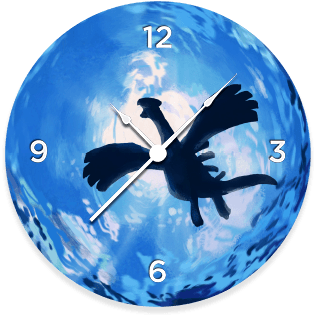 Lugia Clock - Circle (360x360), Png Download