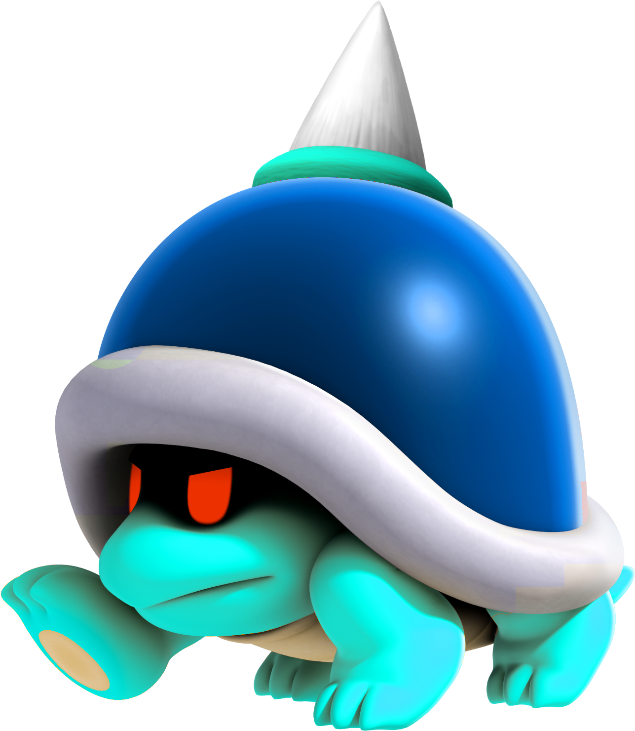 Mario Maker Blue Spike Top - Mario Blue Spike Top (1287x1480), Png Download