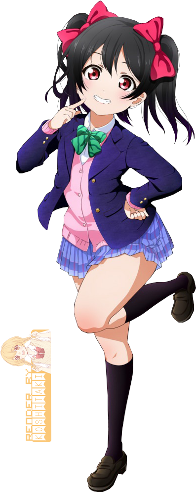 Jpg Royalty Free Library Love Live Render By Yejii - Love Live Nico Render (673x1024), Png Download