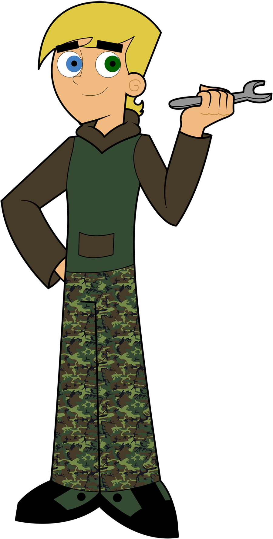 Alan Miller - Danny Phantom Oc Male (1004x1873), Png Download