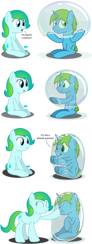 Bladedragoon7575, Boop, Bubble, Bubble On Head, In - Rarity My Little Pony Bladedragoon7575 (384x1024), Png Download