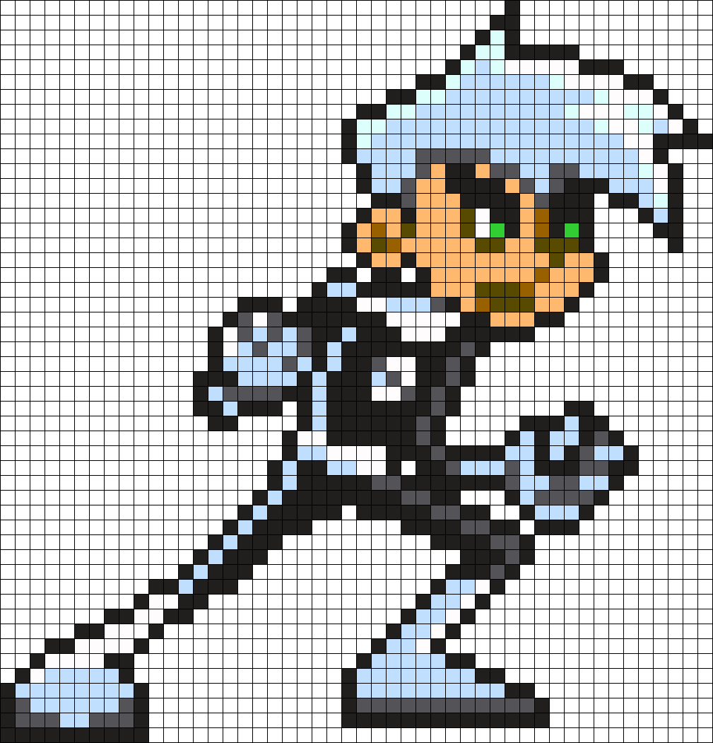 Danny Phantom Perler Bead Pattern / Bead Sprite - Danny Phantom Perler Beads (1009x1051), Png Download