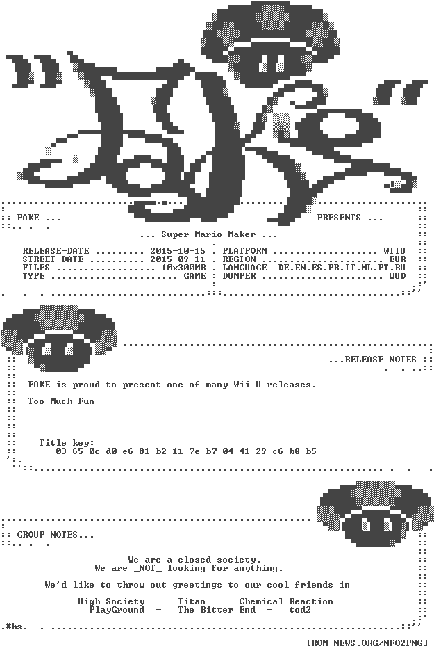 Super - Mario - Maker - Eur - Wiiu-fake - - Poster (632x936), Png Download