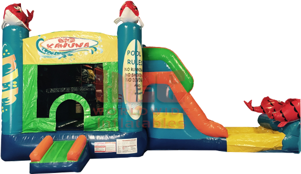 Kahuna Combo Inflatable Ride For Sale - Inflatable (640x480), Png Download