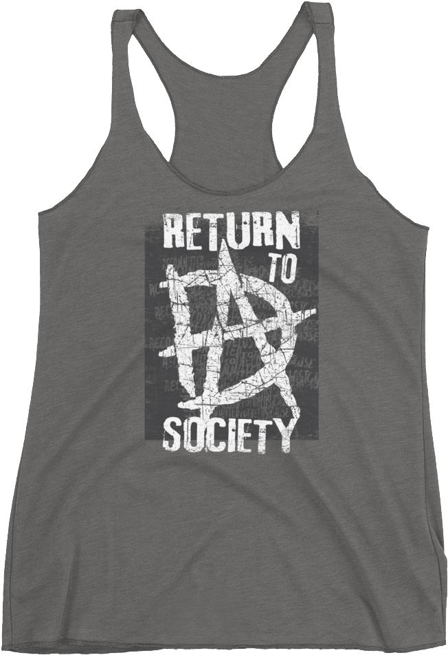 Dean Ambrose "return To Society" Women's Racerback - Dean Ambrose T Shirt Return To Society (1000x1000), Png Download