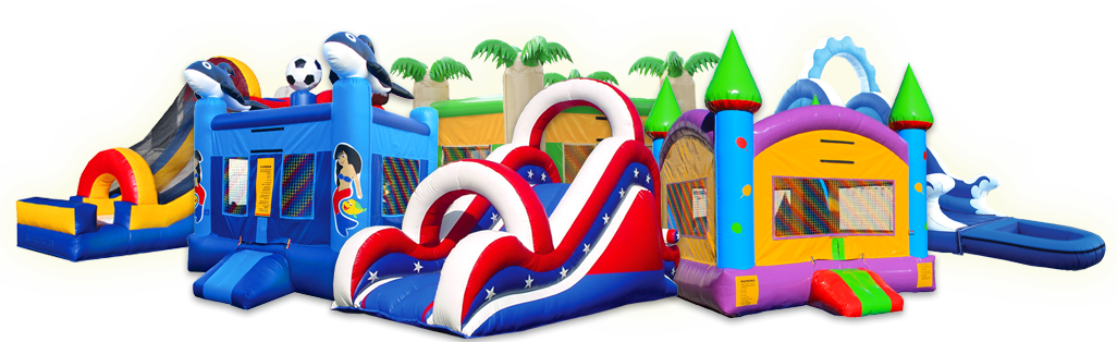 Bounce Houses (1000x306), Png Download