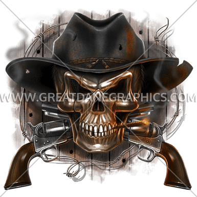 Cowboy Skull - Cowboy Skull Png Transparent (385x385), Png Download
