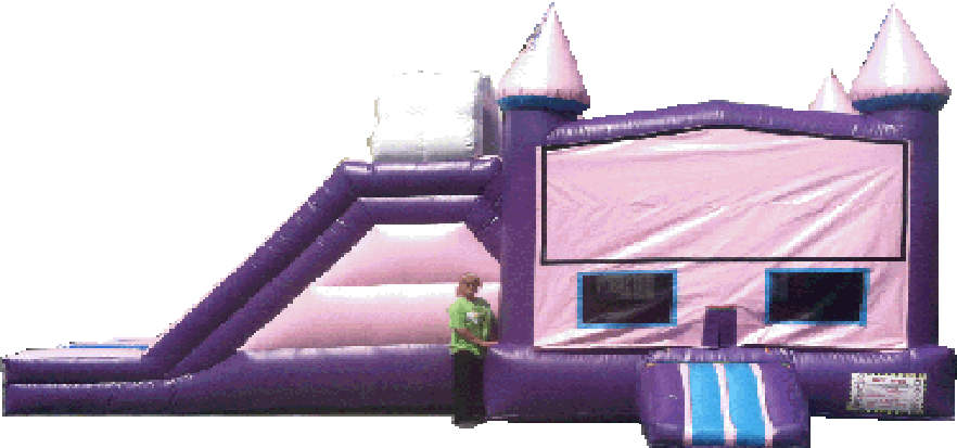 Princess Bounce House - Inflatable Castle (882x413), Png Download