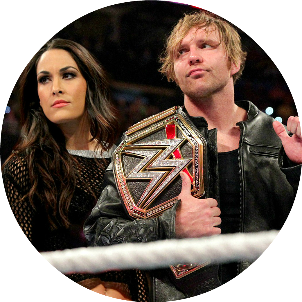 Lover Of All Things Brie Bella And Dean Ambrose - Dean Ambrose With Wwe Championship (1040x1040), Png Download