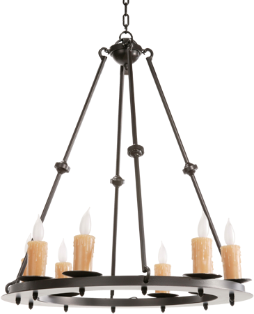 Light-014 - Nova Chandelier 8 Light (365x450), Png Download