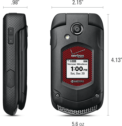 Duraxv In-depth - Kyocera Dura Xa Flip Phone (487x503), Png Download