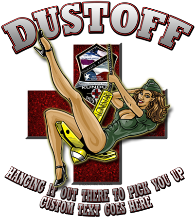 Kunduz Dustoff Military Pinup Girl Shirt - Modern Army Pin Up Girls (427x450), Png Download