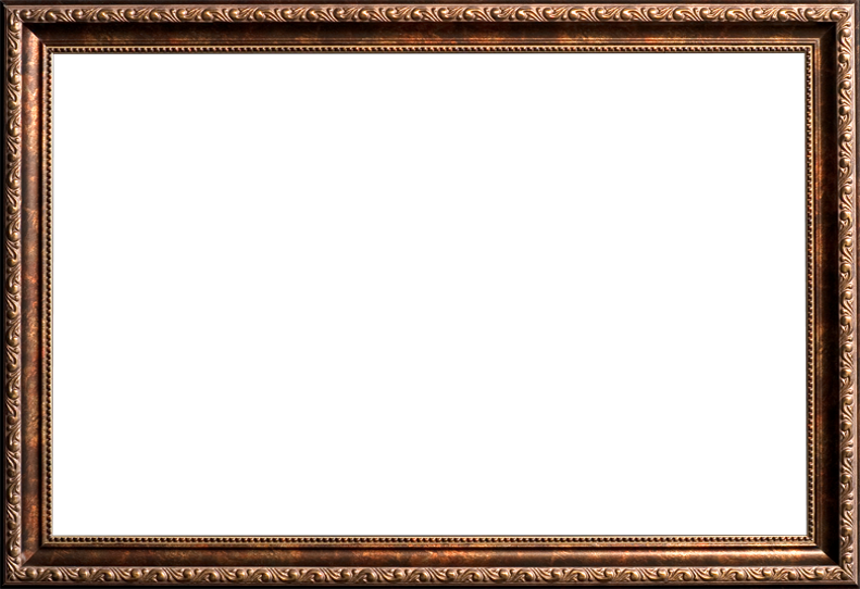 Download Transparent Artistic Bronze Picture Frame On Gold Frames
