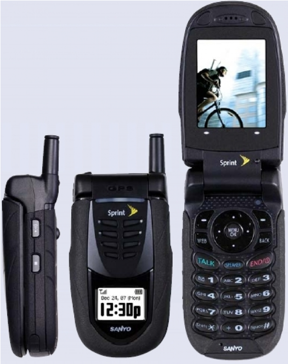 Sanyo Scp 7050 Rugged Tough Flip Cell Phone For Sprint - Sanyo Flip Phone (750x750), Png Download
