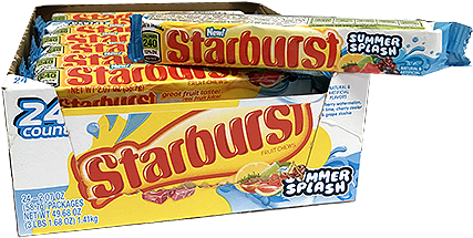 Starburst Fruit Chews Summer Splash - Starburst Fruit Chews 24 (500x500), Png Download