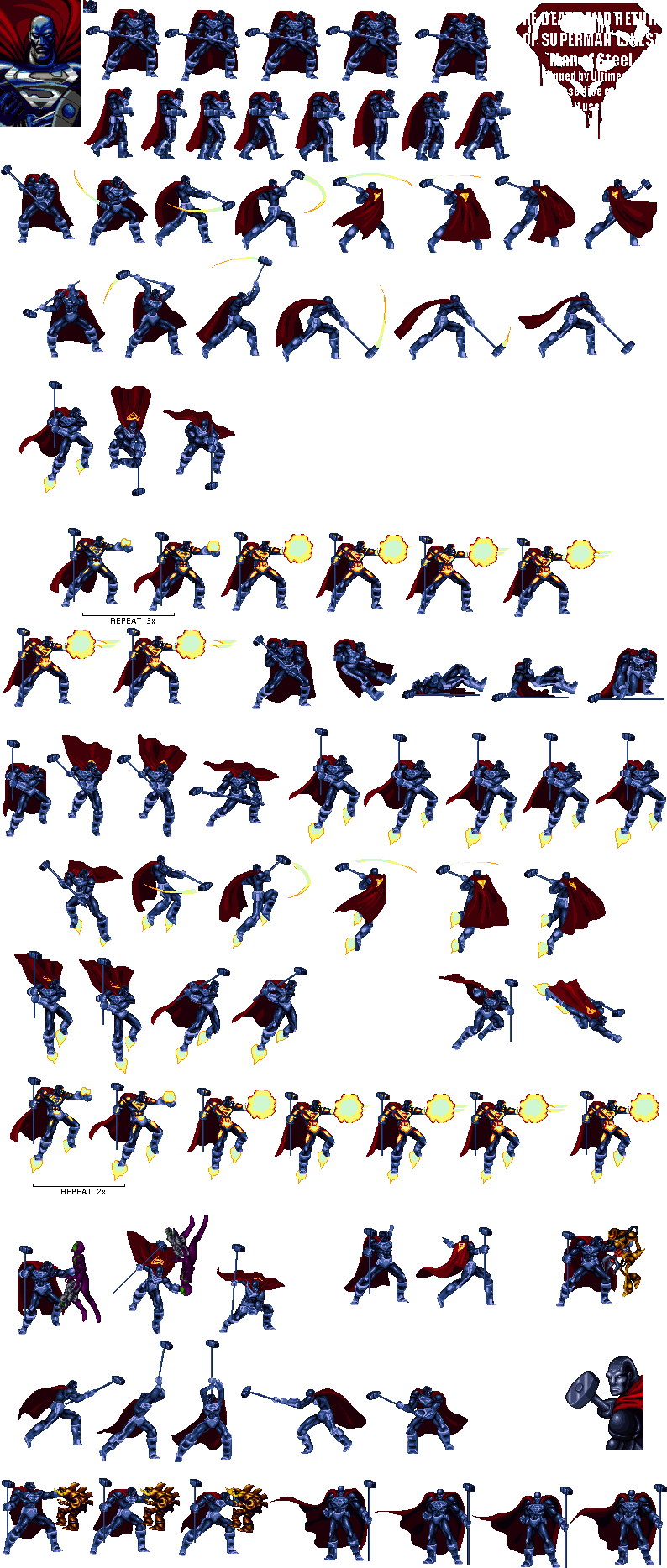 Man Of Steel - Death And Return Of Superman Man (794x1868), Png Download