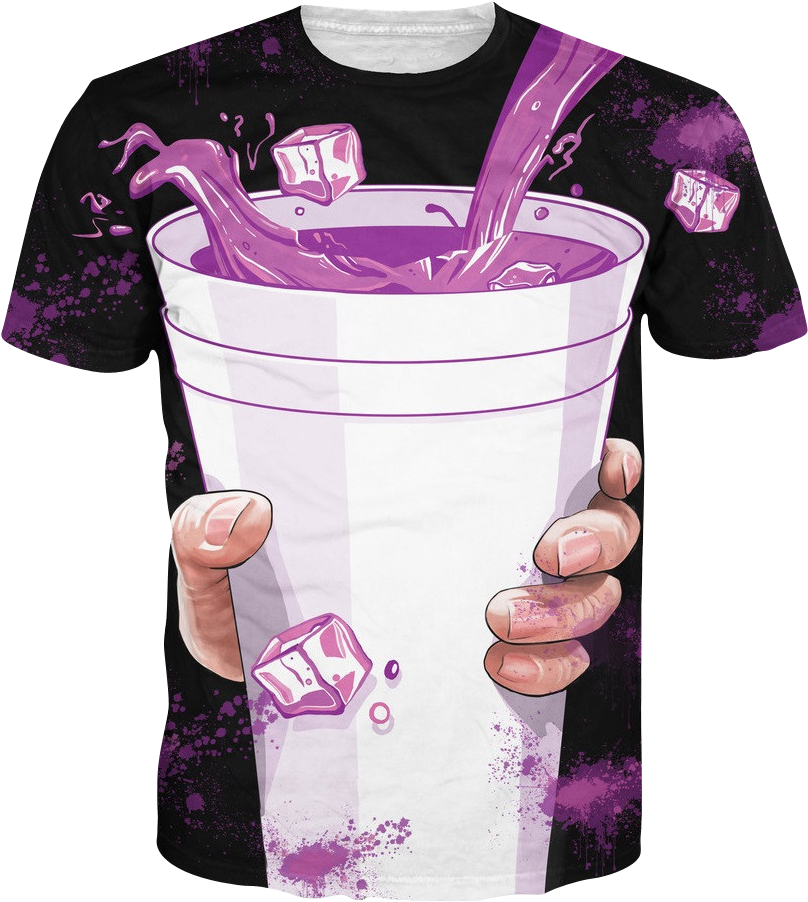 Purple Drank T-shirt - Purple Drank Shirt (821x909), Png Download