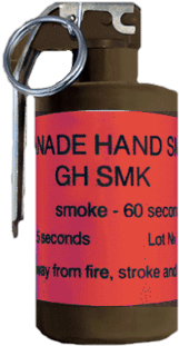 The Smoke Hand Grenades Gh Smk R Are Intended For - Smoke Grenade White (500x310), Png Download