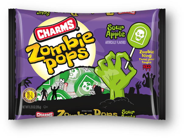 These Green Sour Apple-flavored Lollipops Feature A - Tootsie Charms Mini Pops, 325 Count (618x464), Png Download