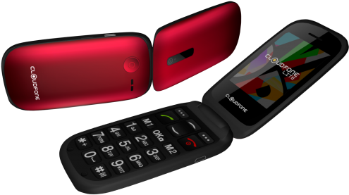 Cloudfone Lite Senior Flip (600x338), Png Download