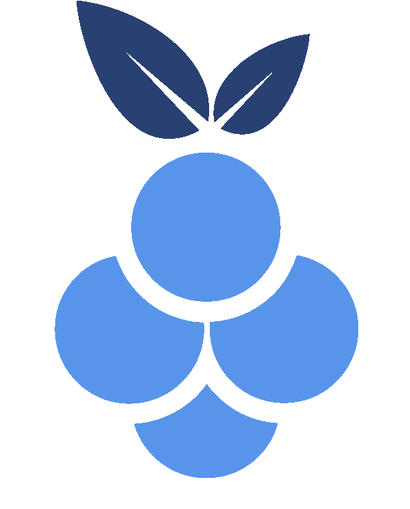 Picture Black And White Stock Fedberry Fedora Remix - Blue Raspberry Logo (736x736), Png Download