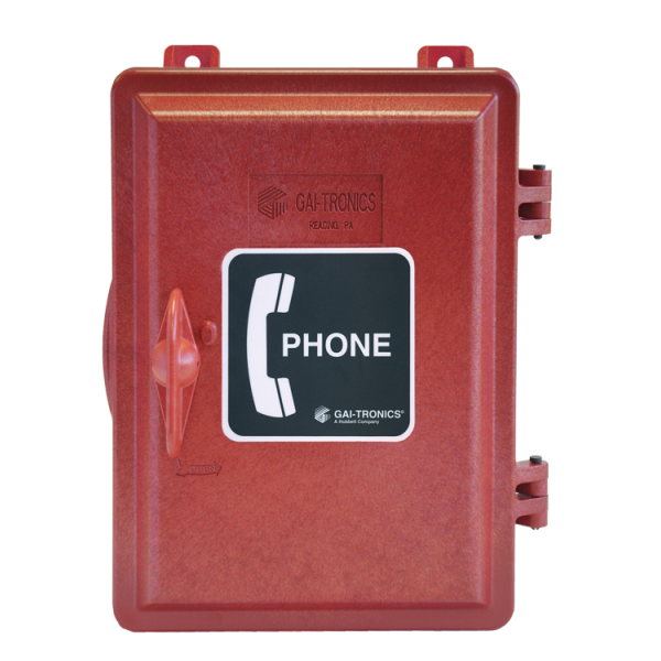 Gai-tronics Weatherproof Enclosure Box For Telephone - Gai-tronics 255-003rd Red Weatherproof Telephone Enclosure, (600x600), Png Download
