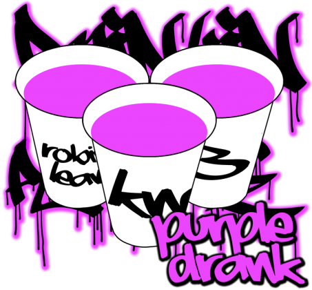 Purple Drank (453x420), Png Download