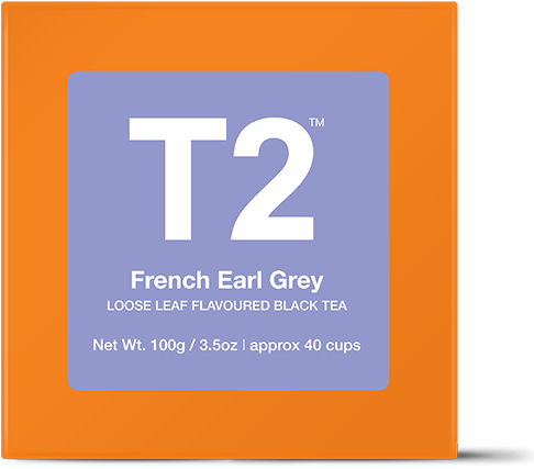 French Earl Grey Loose Leaf Gift Cube - T2 Tea Creme Brulee (555x555), Png Download