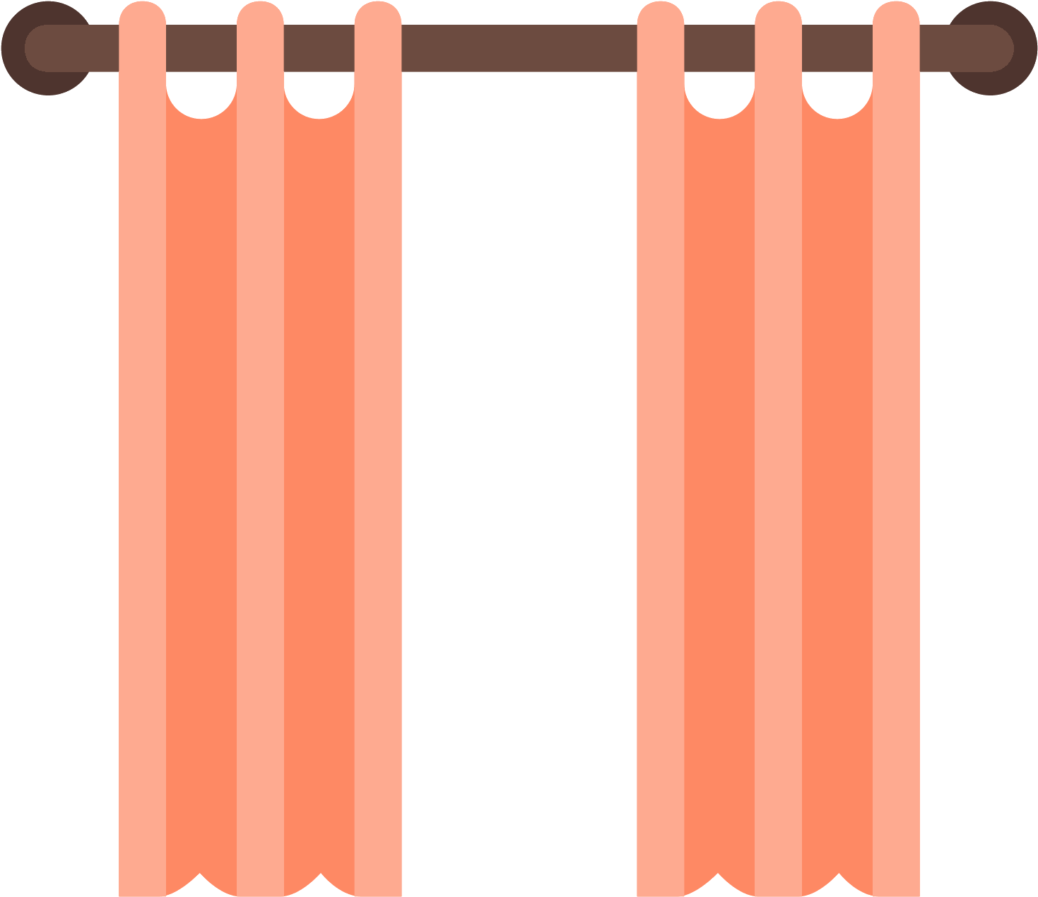 Open Curtains Png Image Library - Curtain Png (1600x1600), Png Download