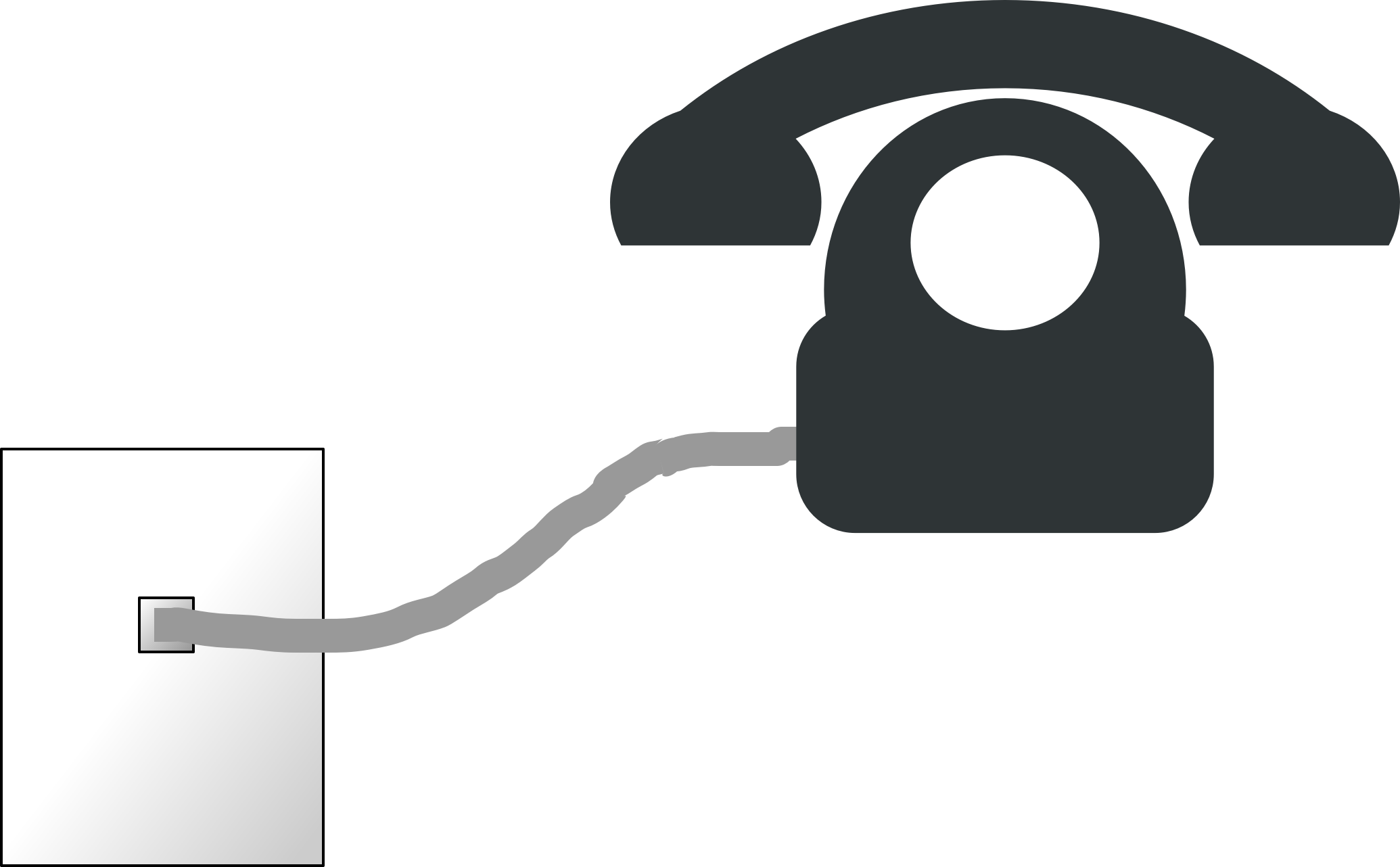 Lines Clipart Telephone Wire - Phone Line (2070x1282), Png Download