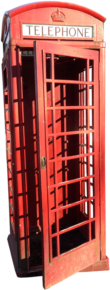 Phone Telephone Box,telephone House, - England (500x1044), Png Download