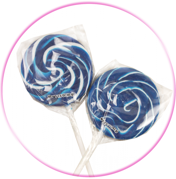 Blue Swirl Lollipops - Lollipop (680x700), Png Download