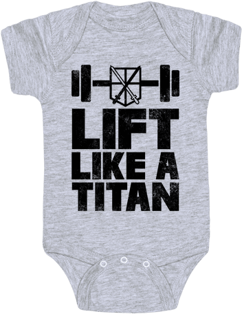 Lift Like A Titan Baby Onesy - Baby Harry Potter Clothing (484x484), Png Download